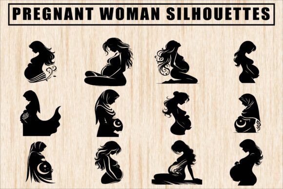 Elegant Pregnant Woman Silhouettes: A Stitcher’s Review