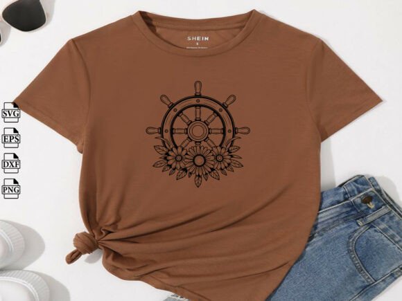 Flower Ship Wheel SVG: An Embroidery Designer's Review