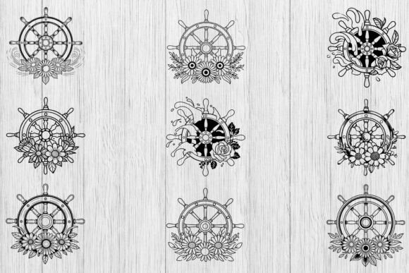 Flower Ship Wheel SVG Bundle: An Embroidery Review