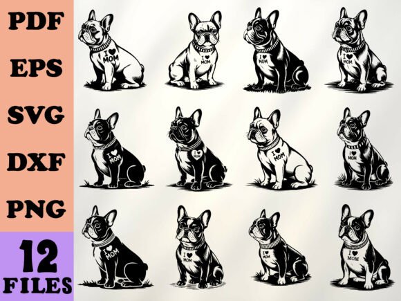 I Love Mom French Bulldog Cute SVG Review