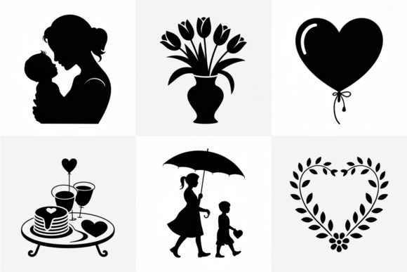 Mom and Baby Silhouette SVG Bundle Review