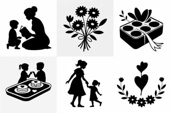Mom and Kids Silhouette SVG Bundle: An Embroidery Review