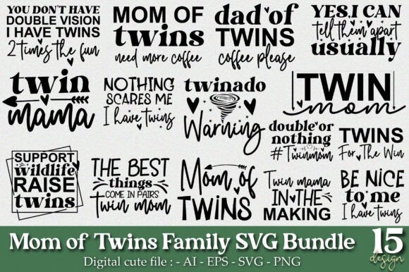 Mom of Twins Family SVG Bundle: A Designer’s Review