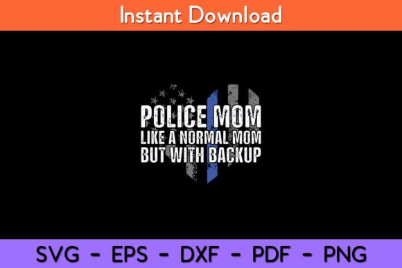 Police Mom Blue Line Flag SVG: A Designer's Review